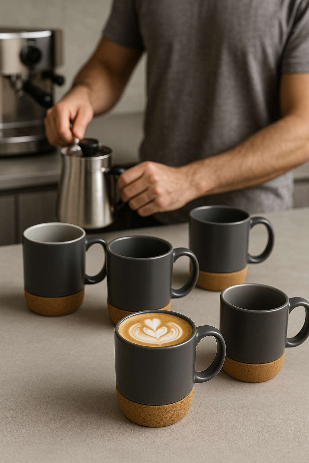 Taza Gris Corcho