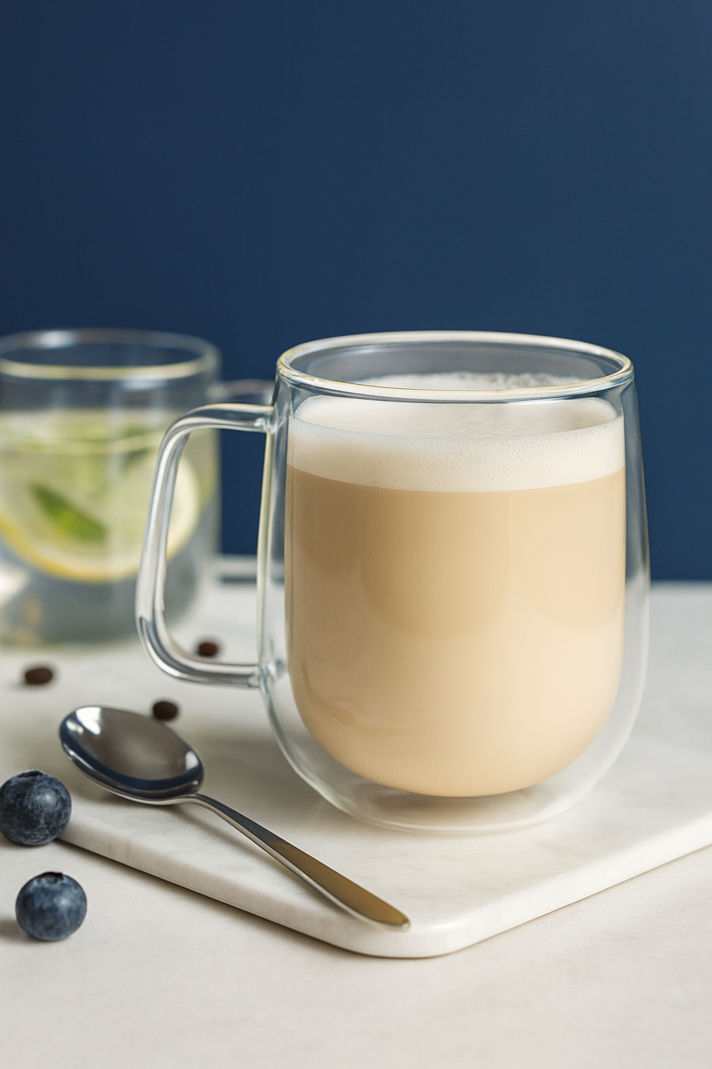 Set taza doble vidrio 150 ml