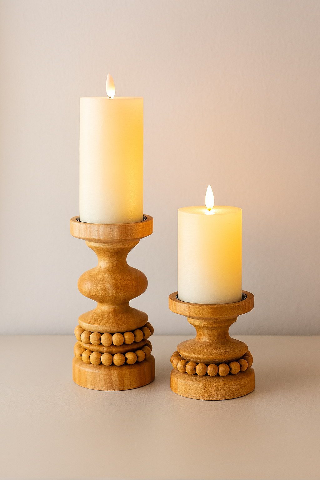 Candelabros Madera
