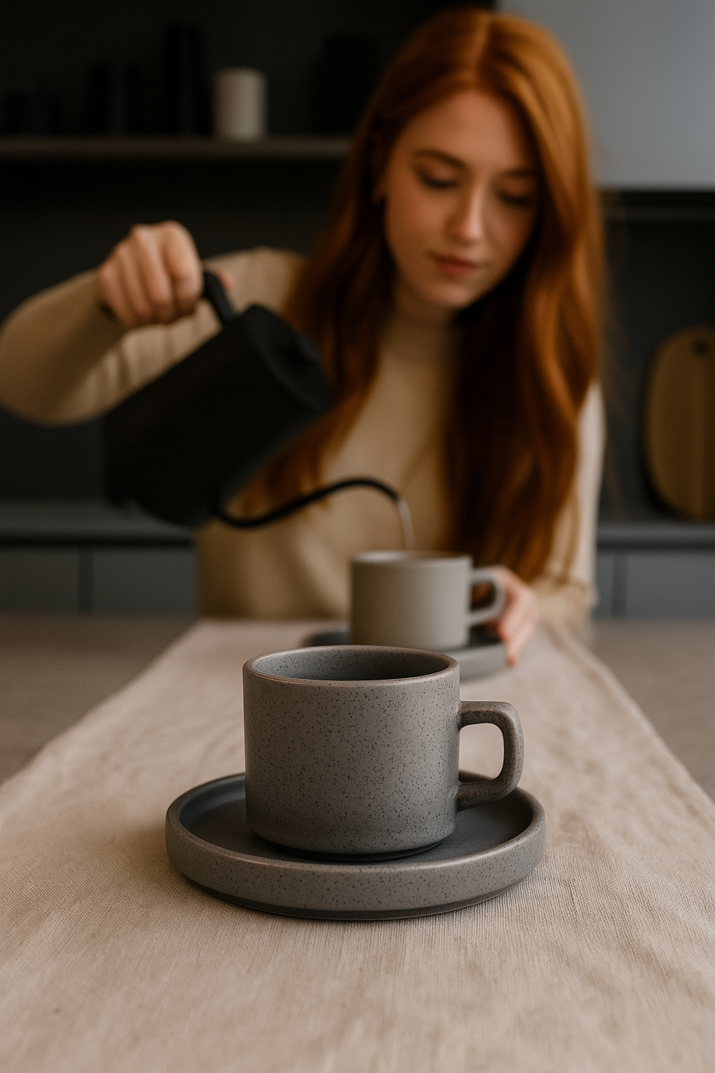 Tazas Gris Granito