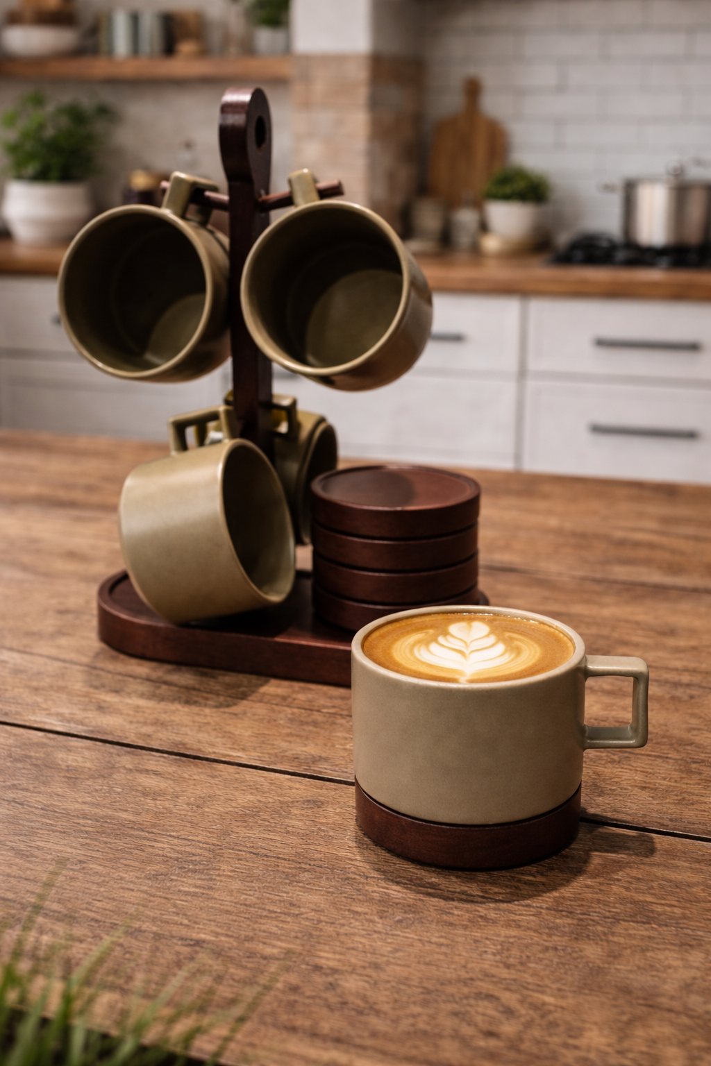 Set organizador con taza nude