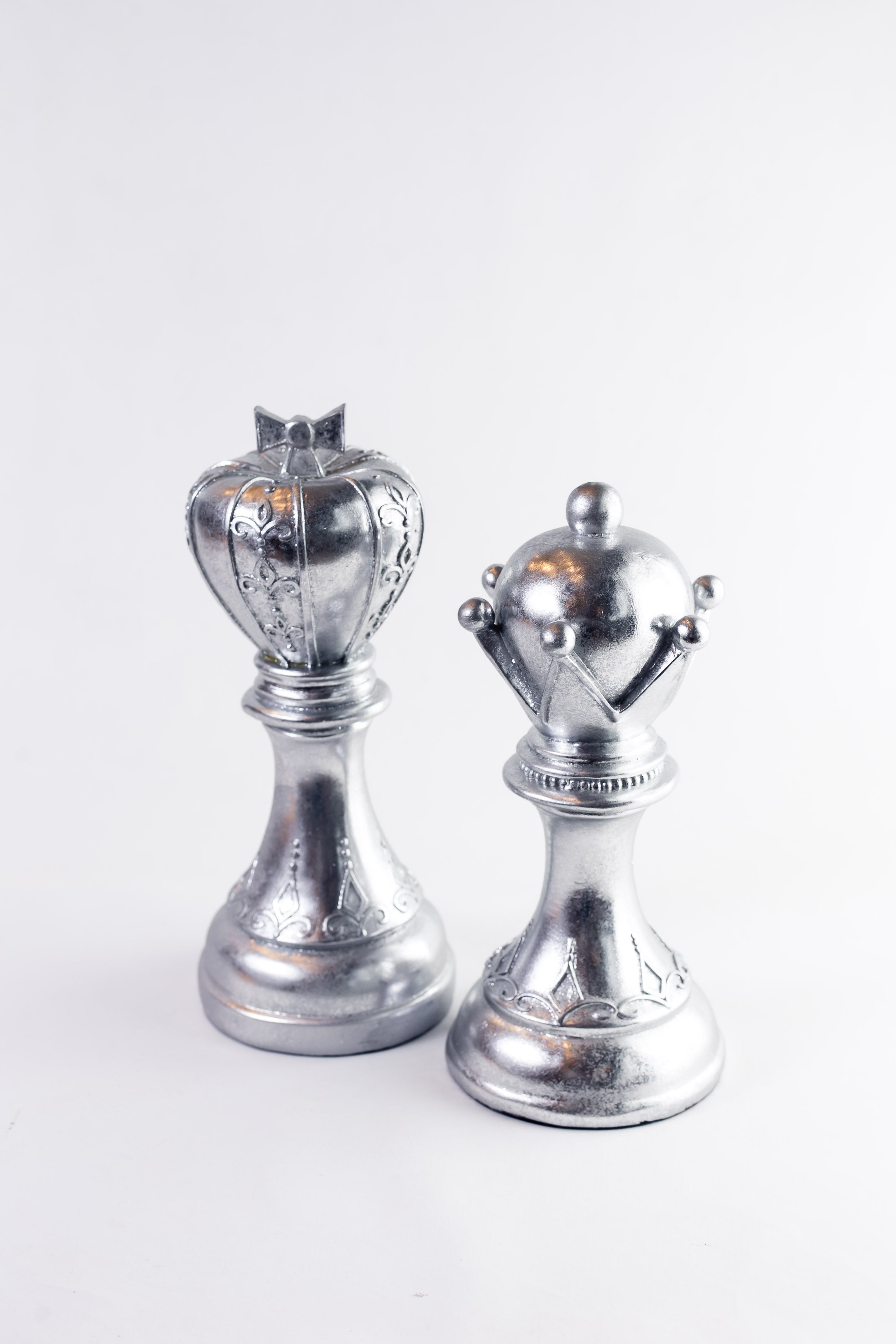 Figura de ajedrez rey y reina