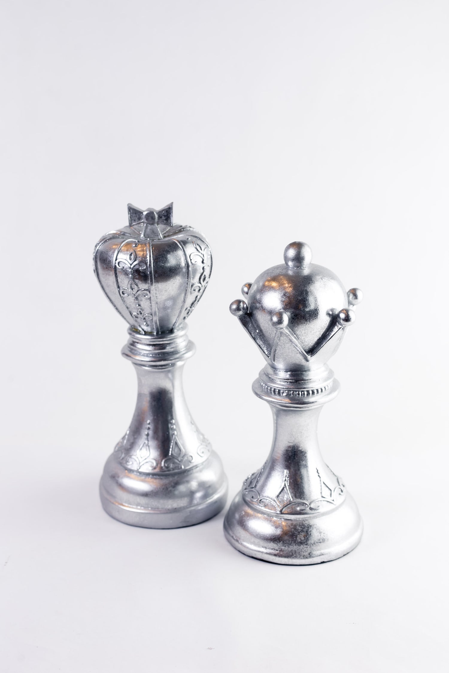 Figura de ajedrez rey y reina