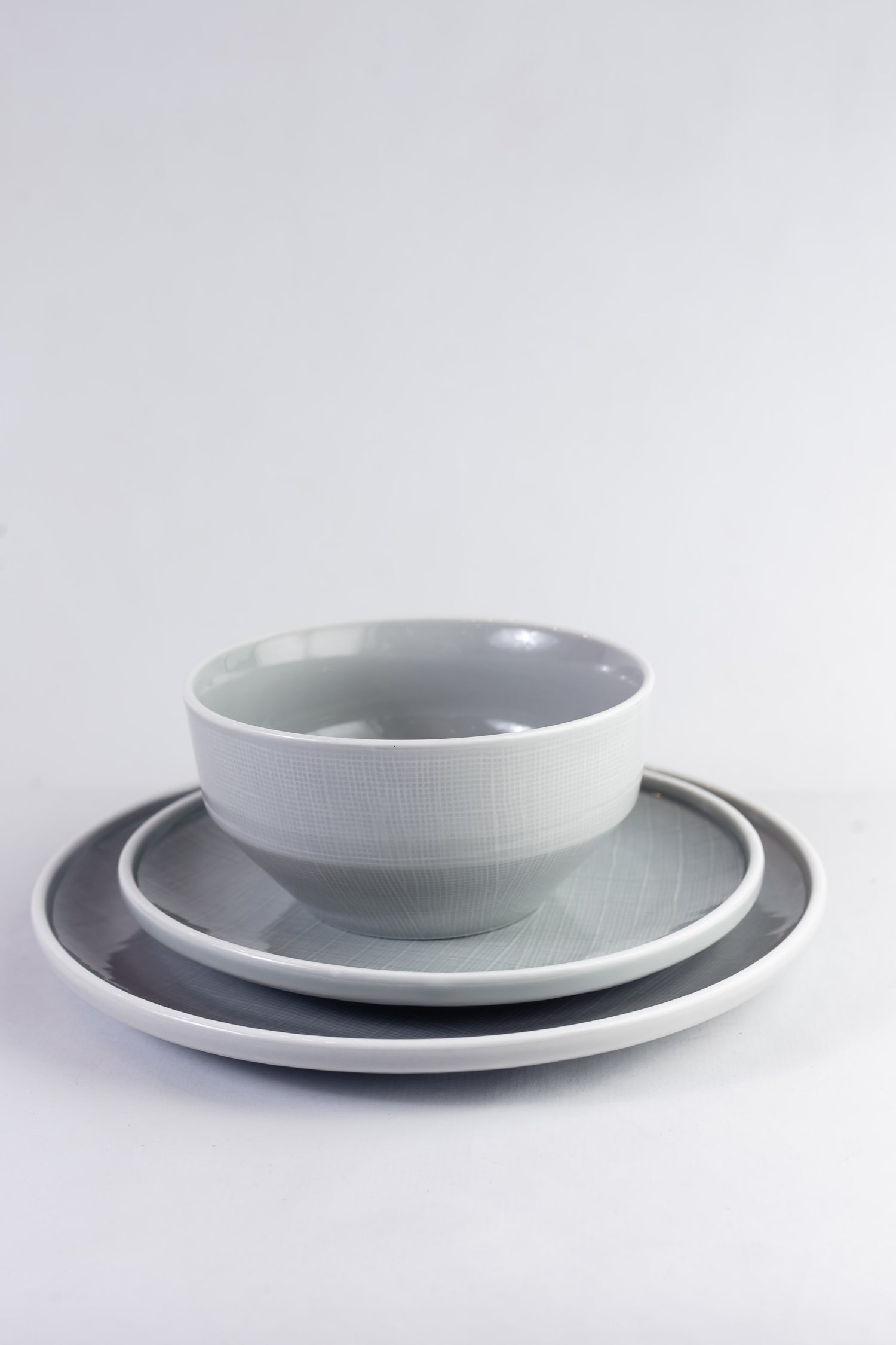 Platos Annie Gris 18 pz